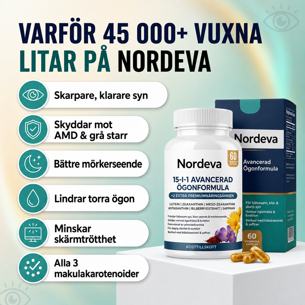 Nordeva SynKomplex™ - För klarare syn under 90 dagar