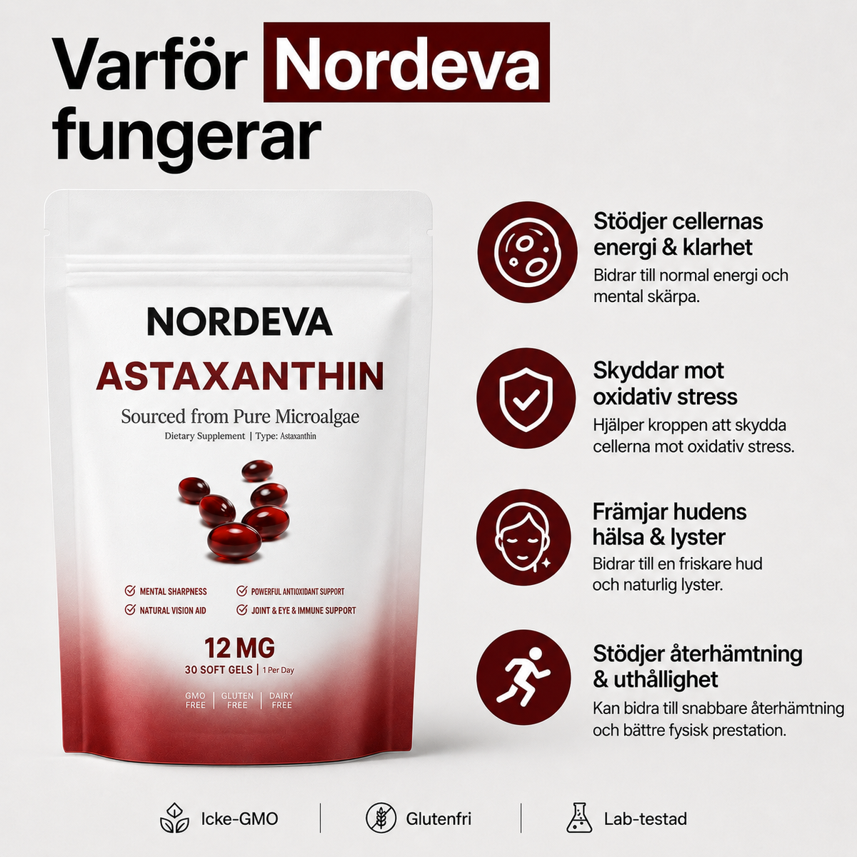 Nordeva astaxanthin 12mg
