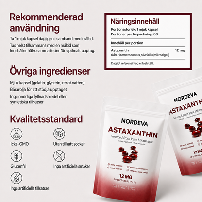 Nordeva astaxanthin 12mg