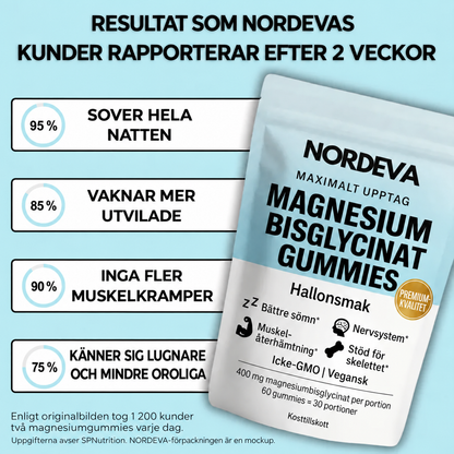 Nordeva magnesiumbisglycinat-gummies